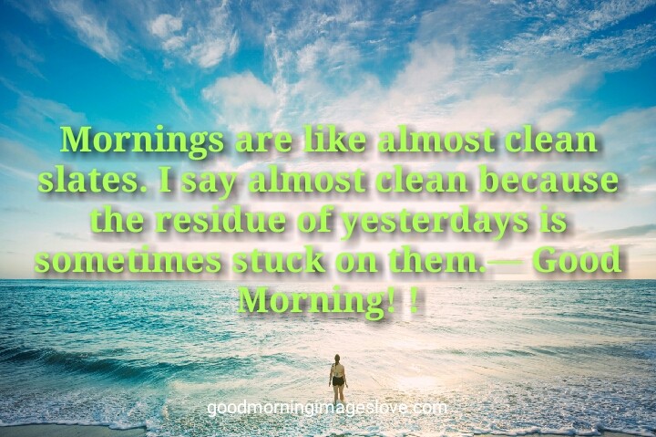 Good Morning Quotes Sea