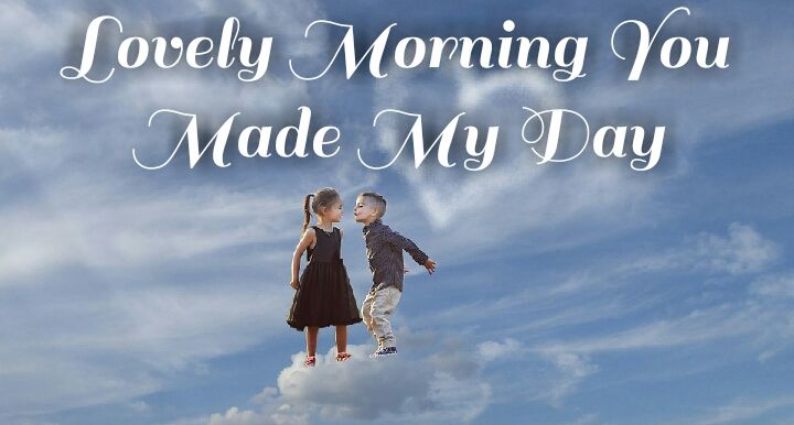 cute boy and girls morning wishes