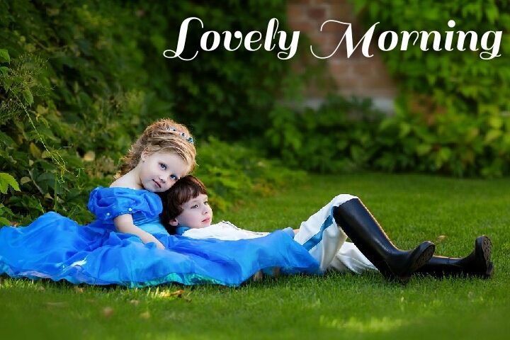 boy in girls lap good morning images in nature